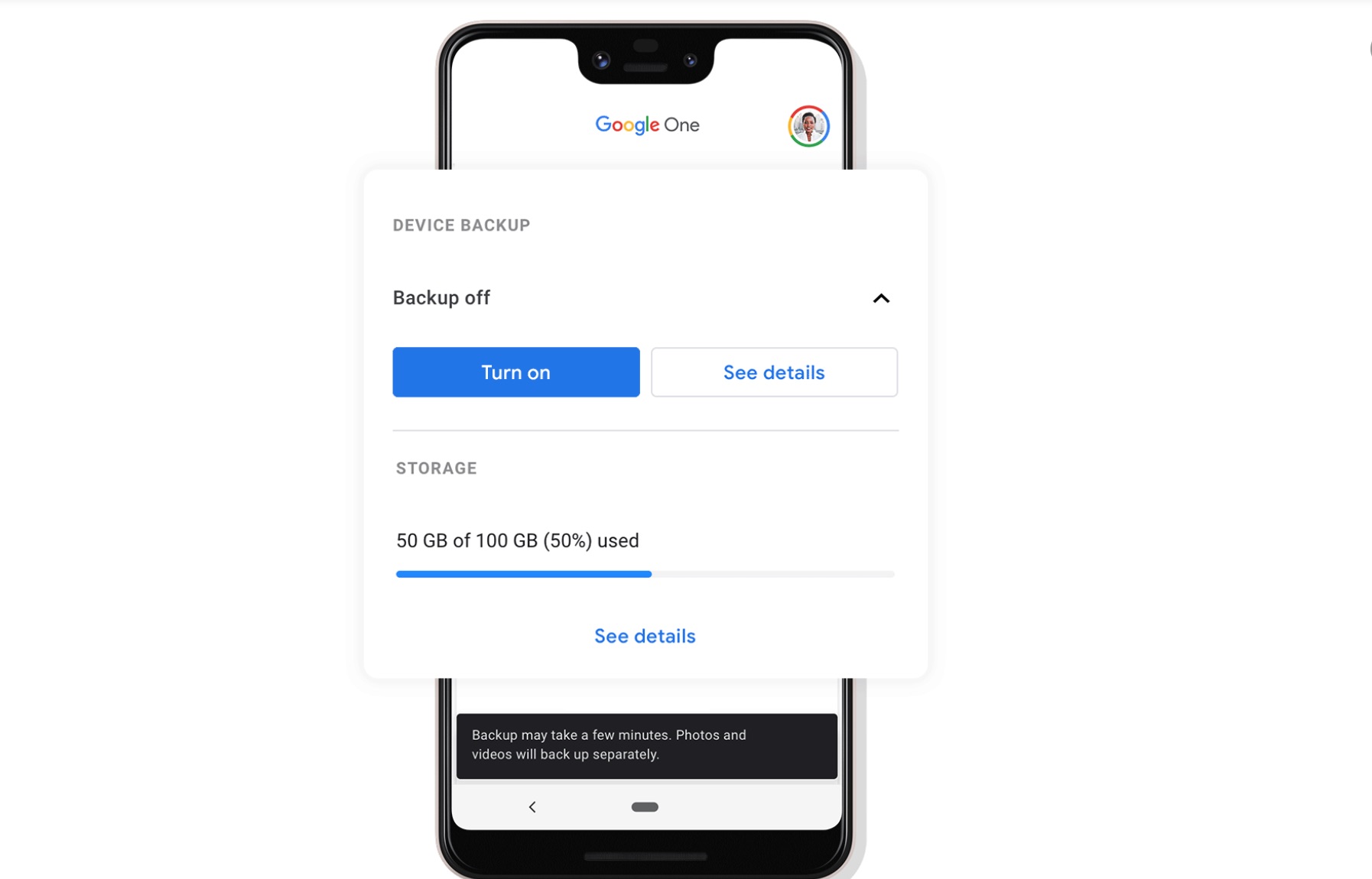 Google One-prenumerationer erbjuder nu automatisk säkerhetskopiering