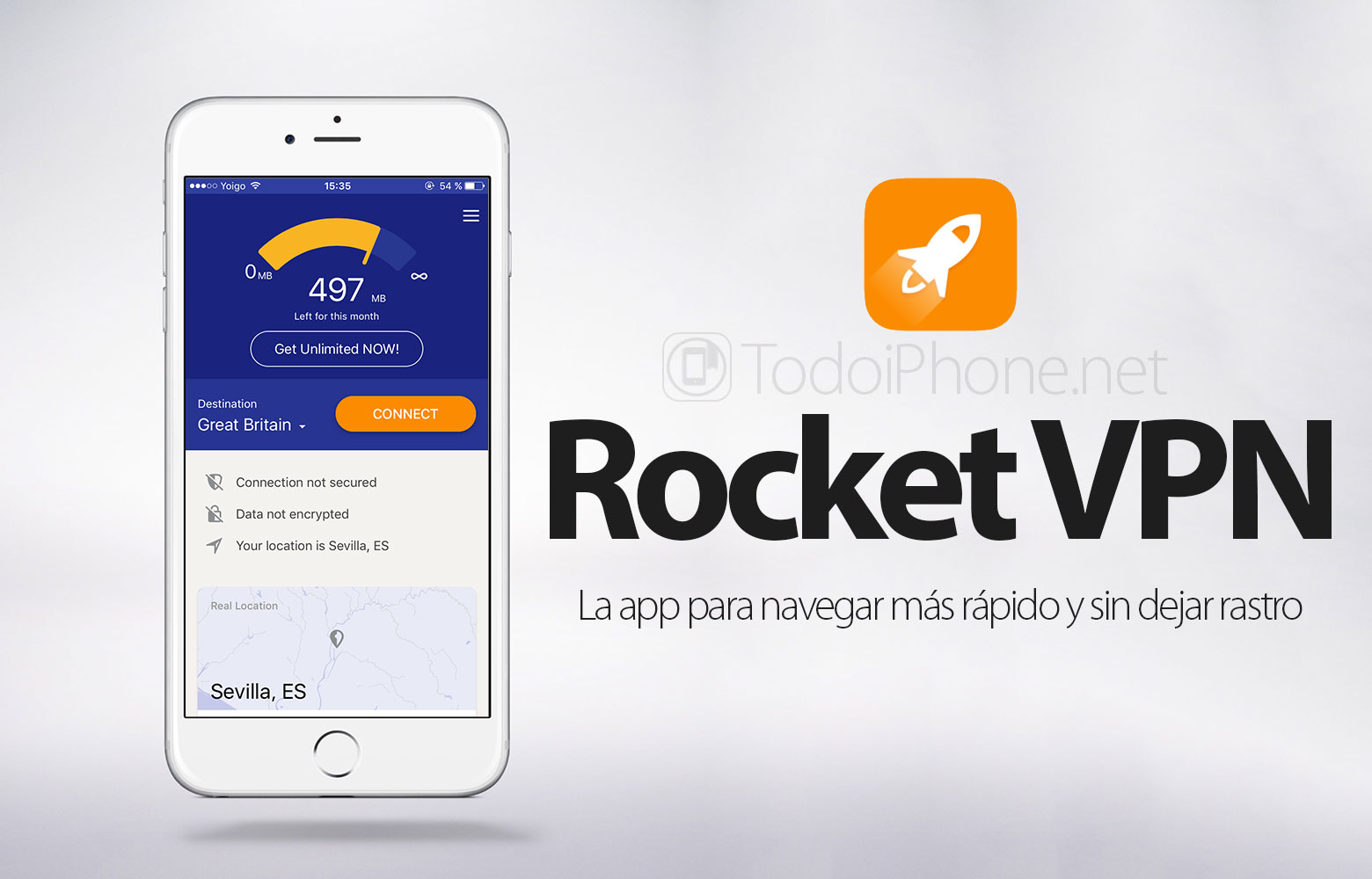 Rocket VPN, aplikasi untuk bernavigasi lebih cepat dan tanpa jejak 1