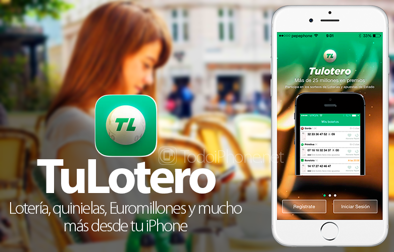 TuLotero, lotre, kolam, Euromillions, dan banyak lagi dari iPhone Anda 1
