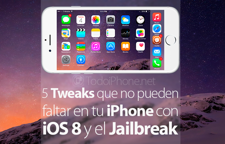 5 Tweak yang tidak dapat hilang di iPhone Anda dengan iOS 8 dan Jailbreak 1