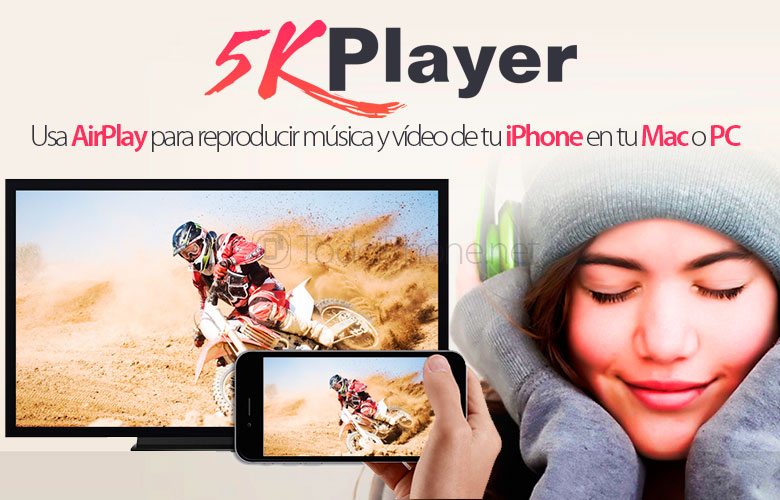 5KPlayer, gunakan AirPlay untuk memutar musik dan video dari iPhone Anda di Mac atau PC Anda 1