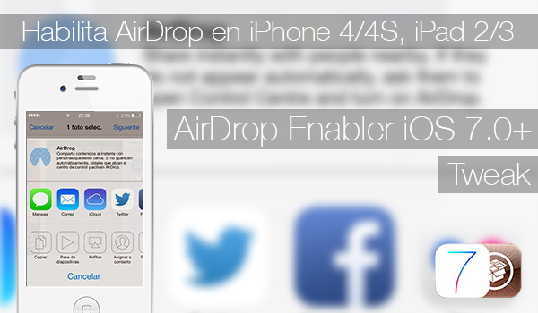 Aktifkan AirDrop di iPhone dan iPad Tidak Kompatibel dengan AirDrop Enabler iOS 7.0+ 1
