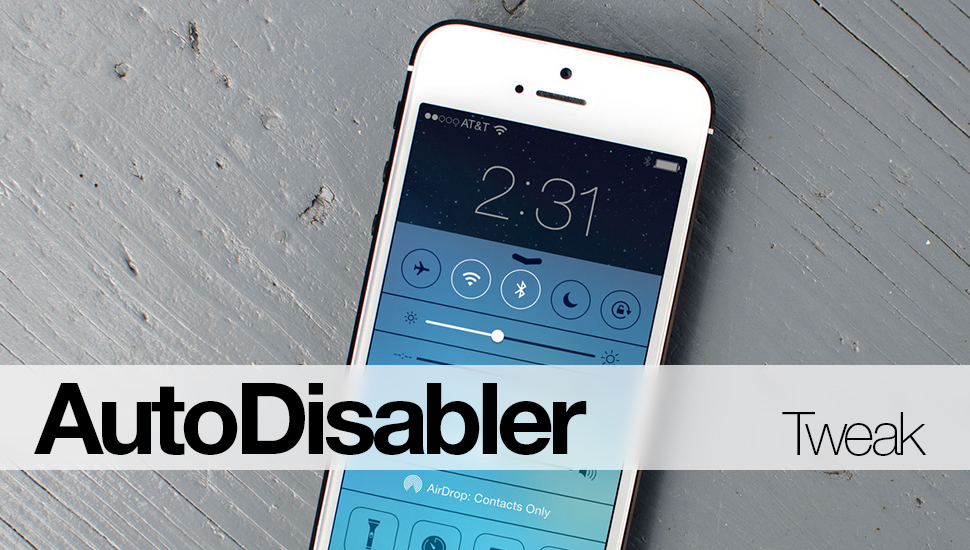 AutoDisabler, tweak untuk menonaktifkan WiFi dan Bluetooh secara otomatis di iPhone 1