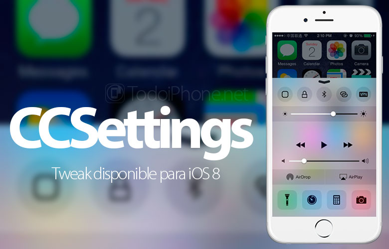Tweak CCSettings sekarang tersedia untuk iOS 8 1