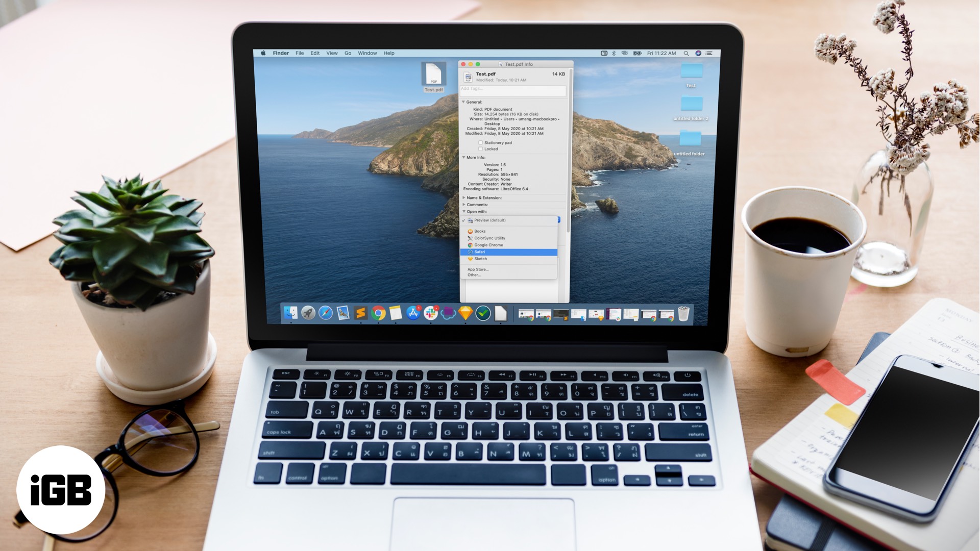 CatOS macOS'ta Mac'te Varsayılan PDF Unduh Nasıl Değiştirilir 1
