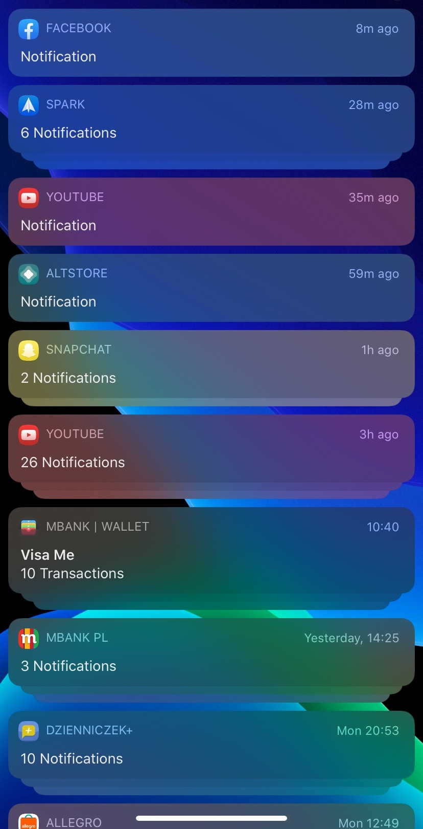 ColorfulNotif membuat spanduk pemberitahuan iOS lebih berwarna 1