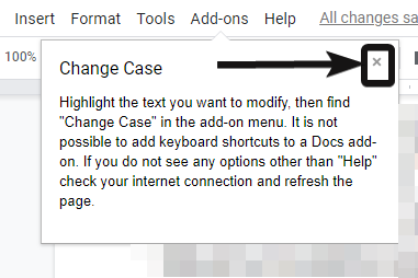 Cara termudah untuk mengubah huruf teks di Google Documents 1