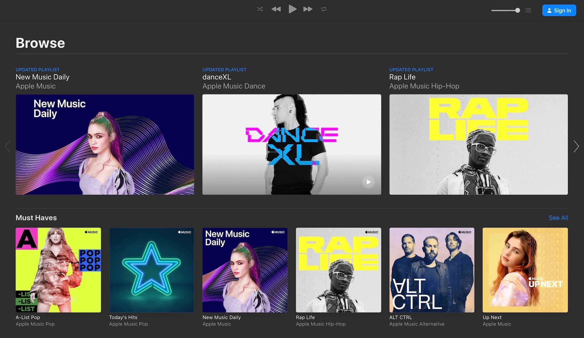 Anda sekarang dapat mencoba versi web Apple Musik 1
