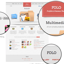 FOLO: portofolio yang menakjubkan secara visual + tema bisnis WordPress 1