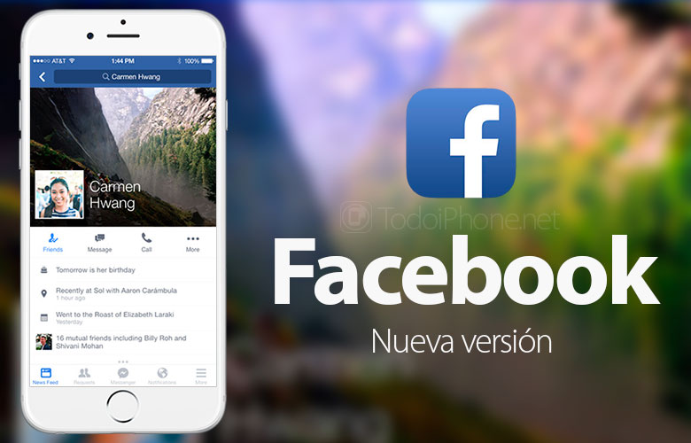 Facebook untuk iPhone mesin pencari diperbarui dan ditingkatkan 1