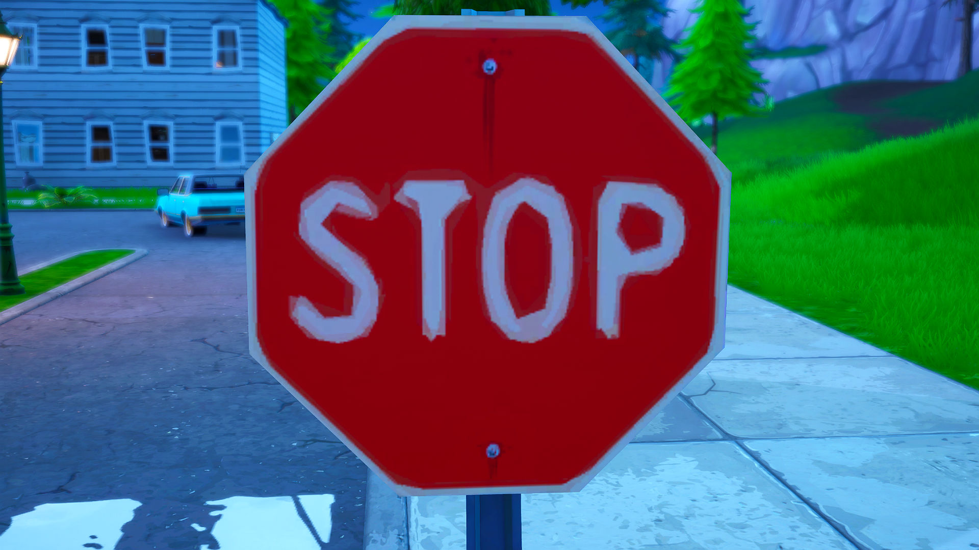 Fortnite stoppskylt: en plats att förstöra stoppskyltar med katalysatorkläder under säsong 10
