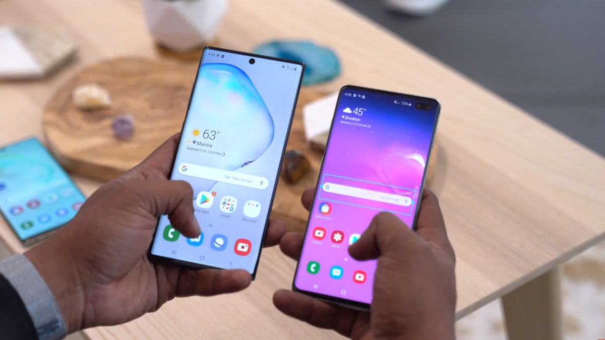 Galaxy Note  10 vs Galaxy S10 +: Apa perbedaannya? 1