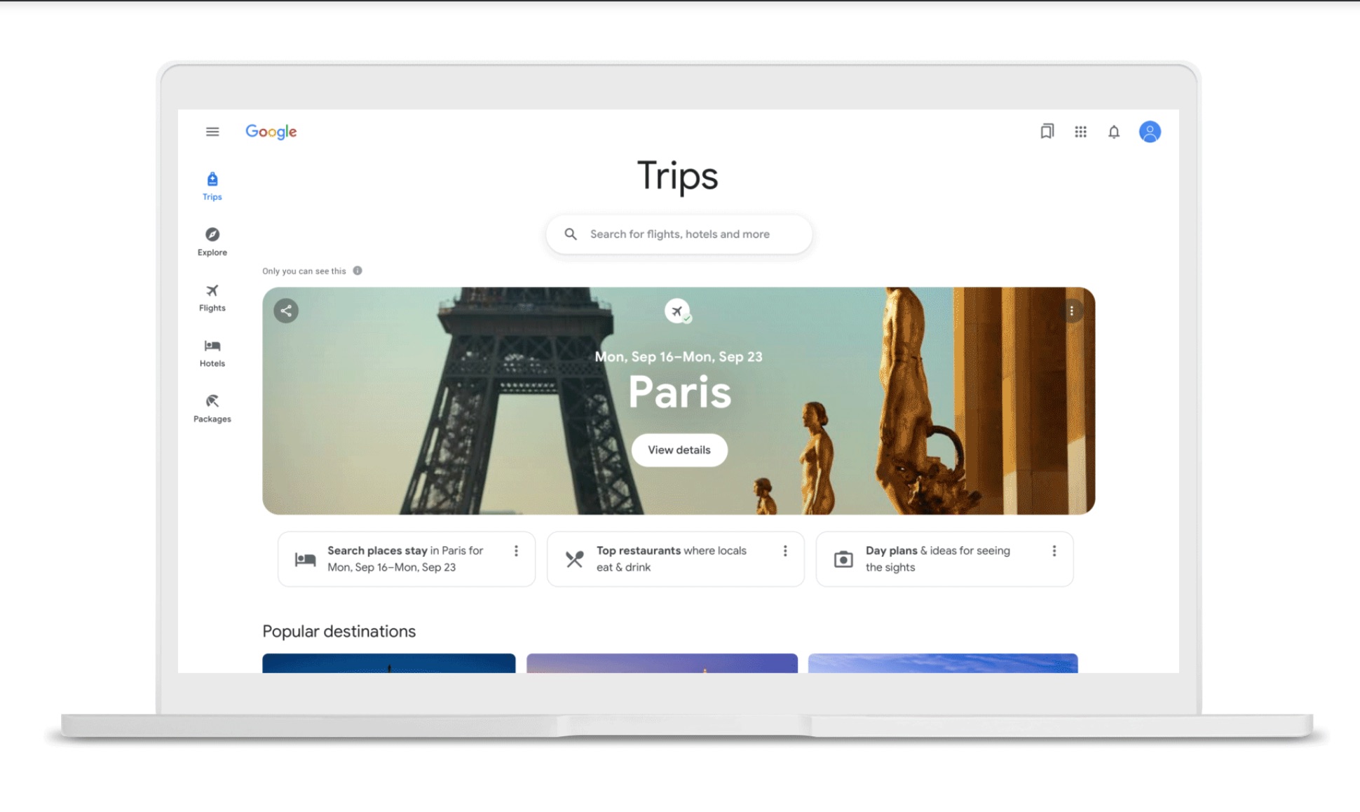 Google tar med sig nya funktioner till resesidan för att planera din nästa resa