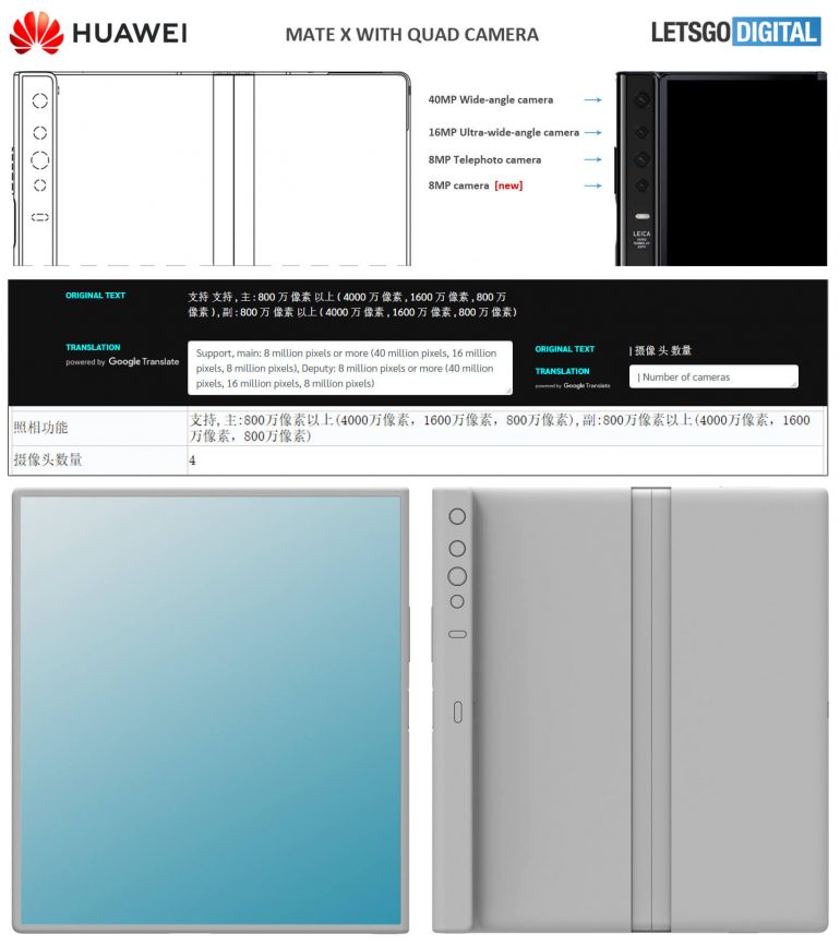 Huawei Mate X Versi Selesai untuk Menampilkan Kamera Baru, Seperti Diungkap oleh TENAA, Sumber Lainnya 1