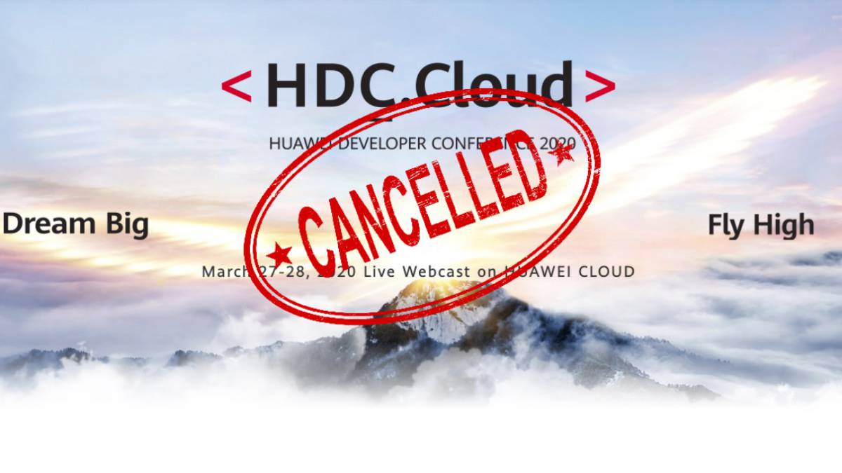 Huawei membatalkan acara HDC.Cloud 2020 untuk coronavirus 1