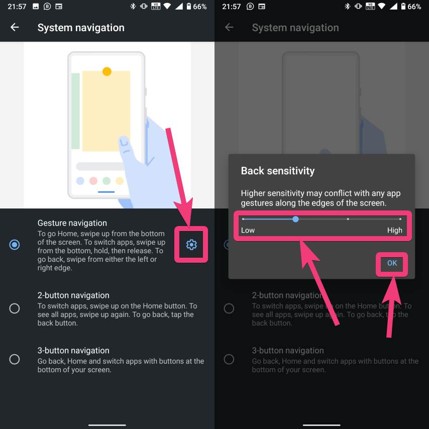 Cara mengaktifkan dan mendapatkan sistem navigasi gerak baru di Android 10 1