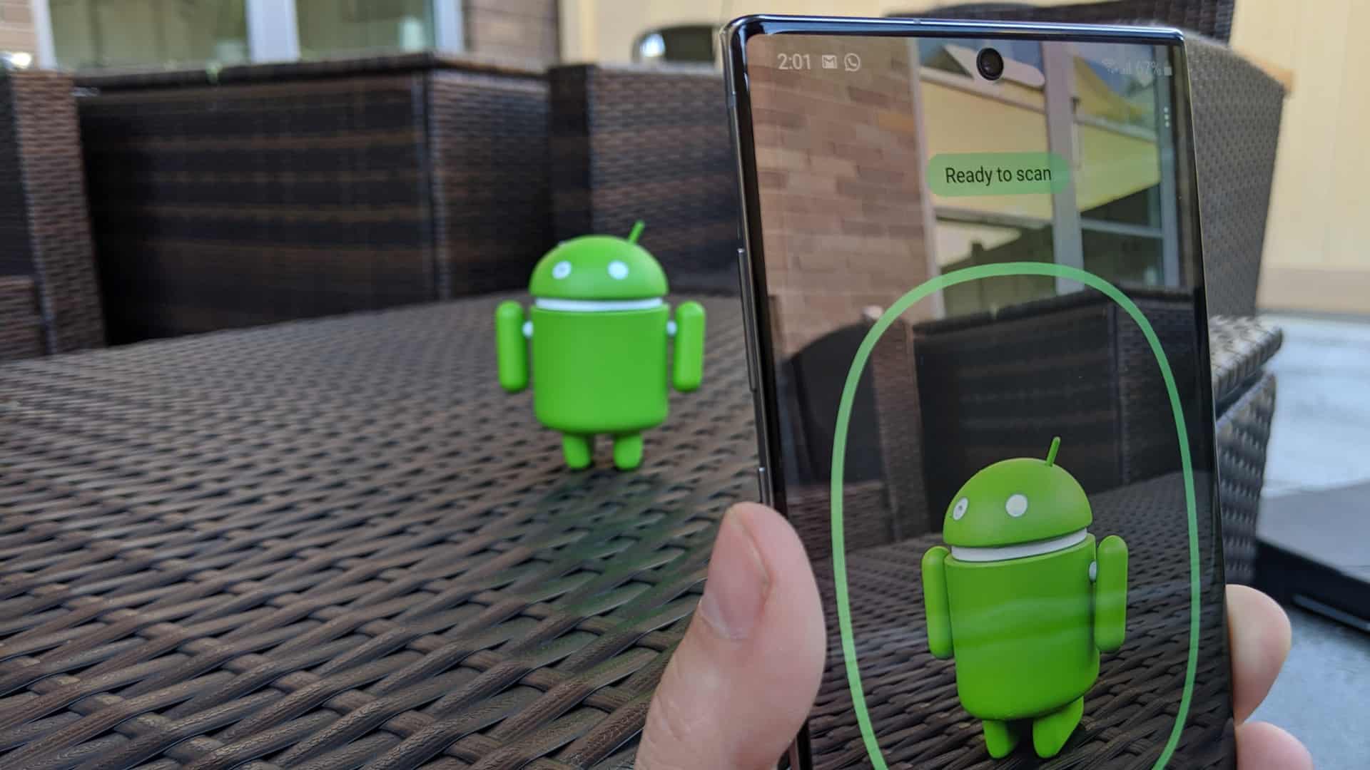 Hur man använder en 3D-skanner på Samsung Galaxy Note10 Plus
