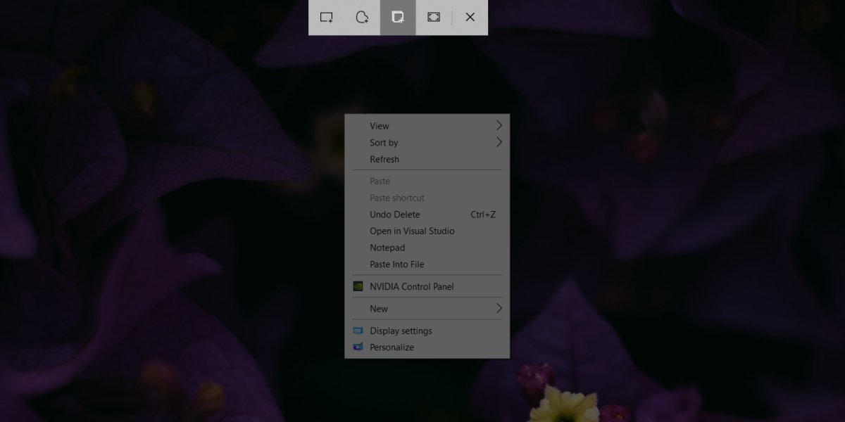 Cara mengambil menu dengan Snip & Sketsa aktif Windows 10