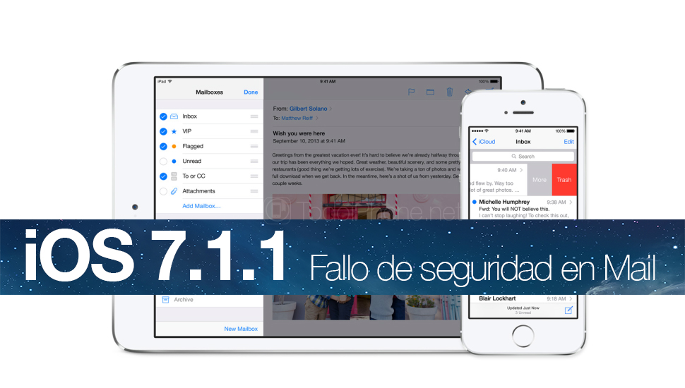 Aplikasi iOS 7.1.1 Mail memiliki kelemahan keamanan 1