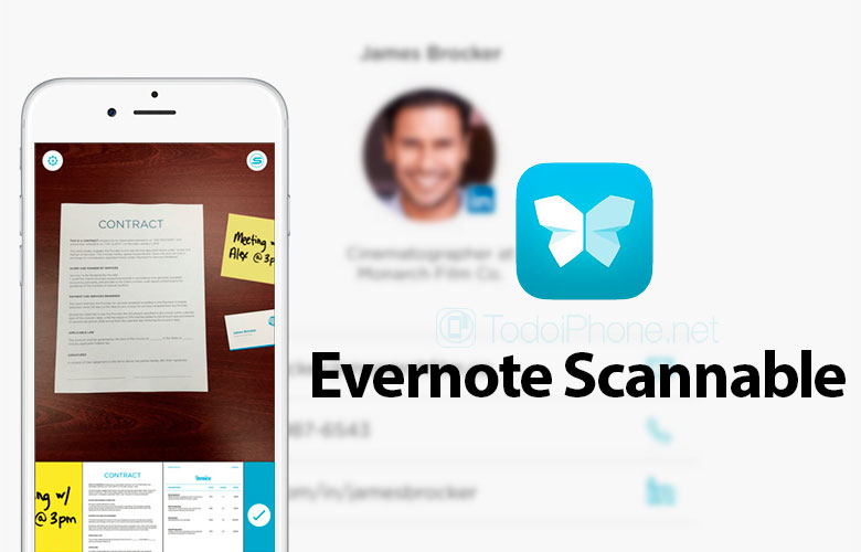 Dapat dipindai, aplikasi untuk memindai dokumen dari Evernote 1