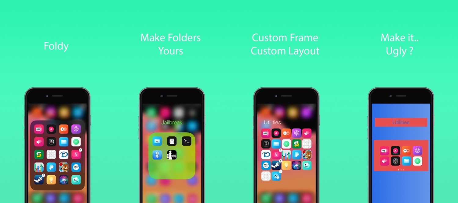 Kendalikan folder layar Beranda iPhone Anda dengan Foldy 1