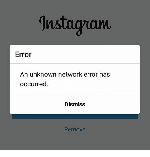Solusi: Kesalahan jaringan tidak dikenal aktif Instagram 1