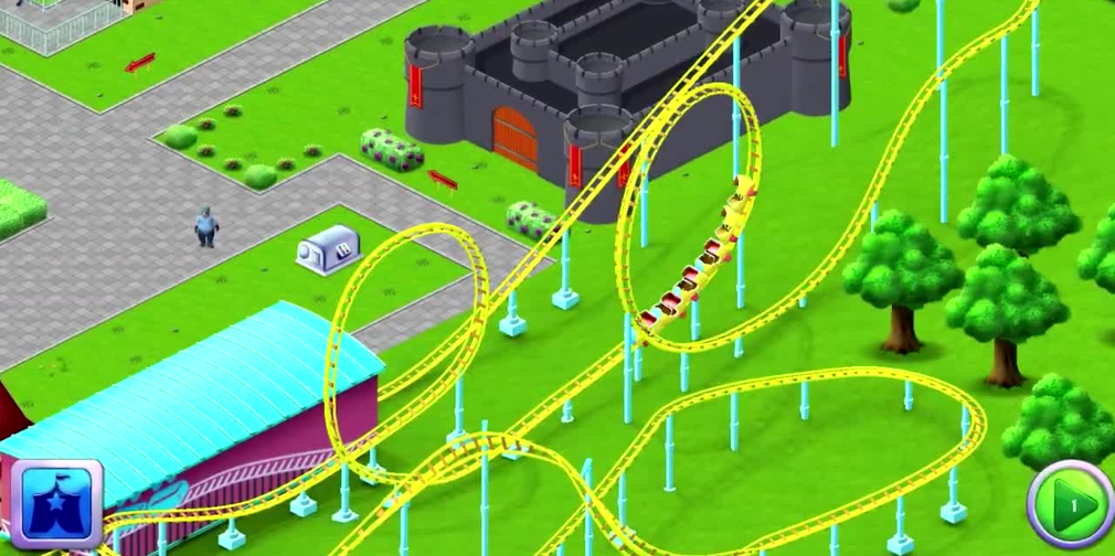 RollerCoaster Tycoon Story adalah puzzle-3 pertandingan warna-warni untuk iOS dan Android 1