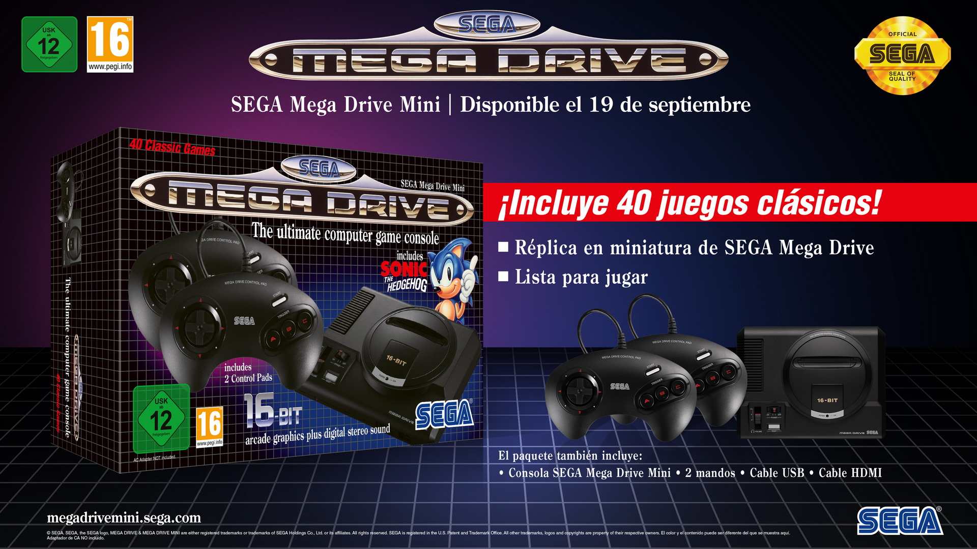 SEGA Mega Drive Mini tillkännagav