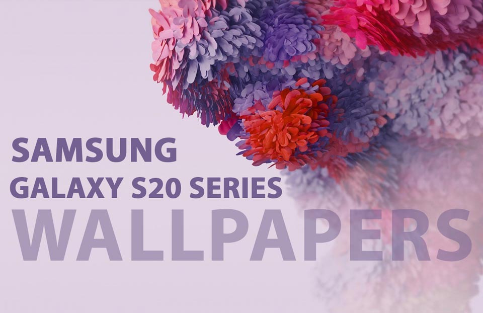 Samsung Galaxy Memfilter wallpaper S20 mewakili empat varian warna 1