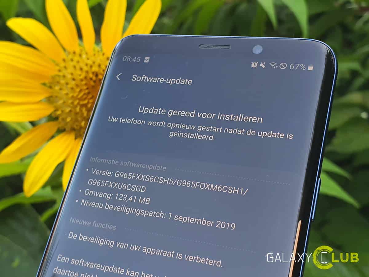 Samsung Galaxy Pembaruan September S9 tersedia di Belanda 1