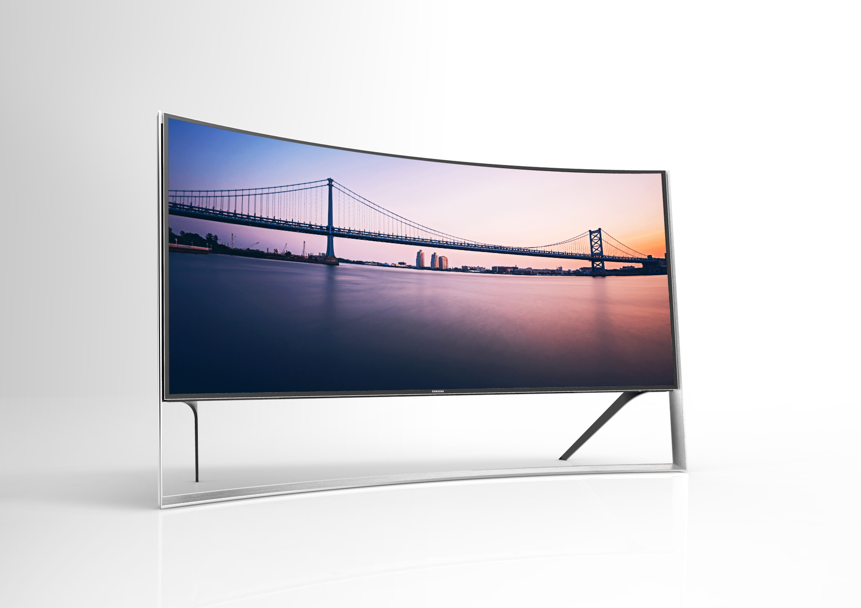 Samsung lanserar den senaste UHD-TV som kan böjas 105in