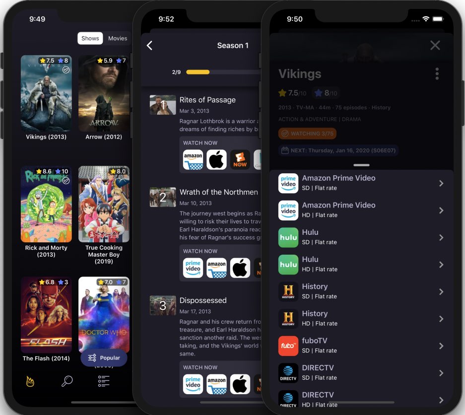 TVSofa memungkinkan Anda melacak acara TV dan film, terintegrasi dengan layanan streaming populer 1