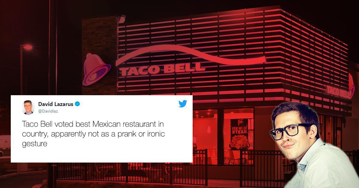 Taco Bell Dinobatkan sebagai Restoran Meksiko Terbaik dan Orang-Orang ... 1