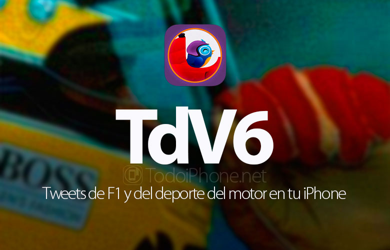 TdV6, F1, dan tweet motor sport di iPhone Anda 1