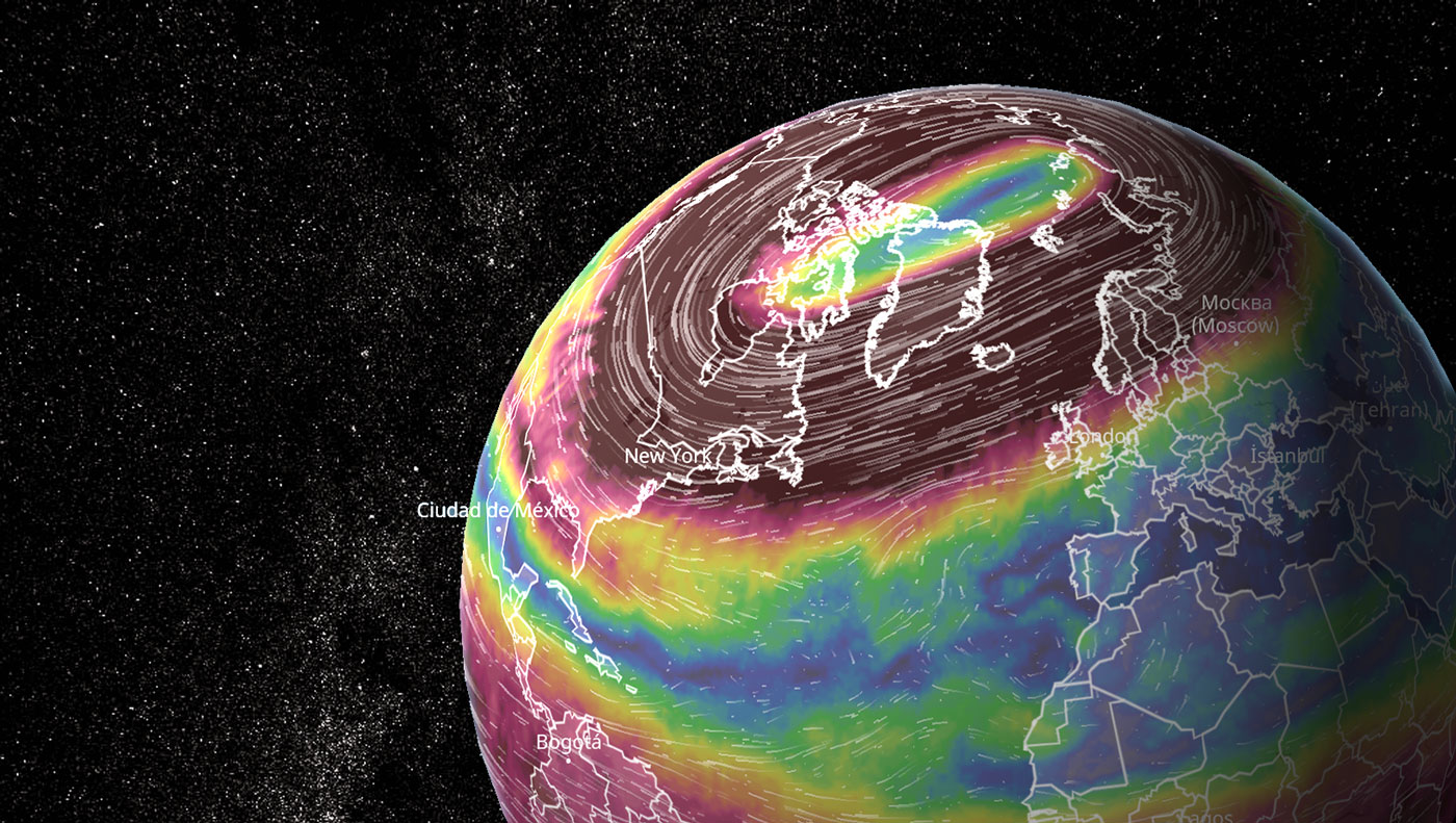 Visualisasikan cuaca di bola dunia 3D dan pantau perubahan iklim dengan Ventusky untuk iOS 1