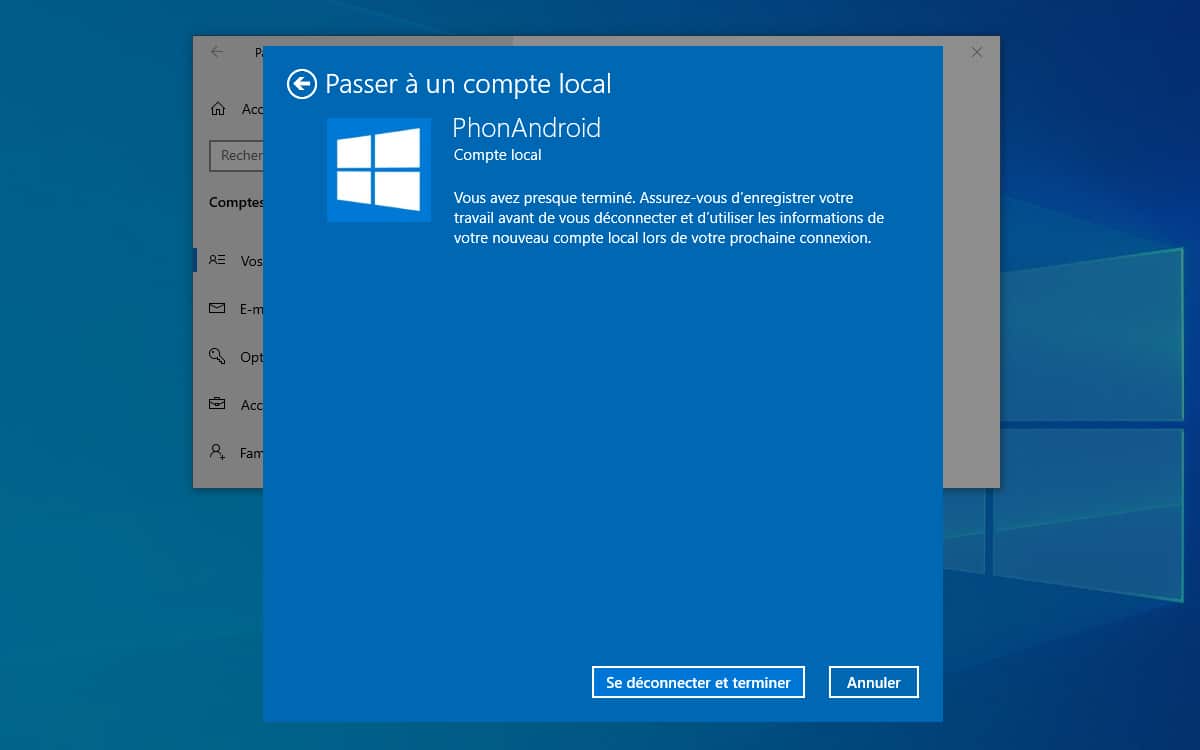 Windows 10: cara beralih ke akun lokal dan melakukannya tanpa ... 1