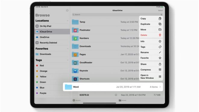 iPadOS 13.4 iPad iPad dengan Trackpad Pad Fare Desteği di Kullanılabilir 1