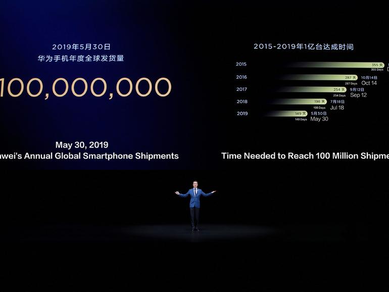 Huawei mengirim 100 juta ponsel pada 30 Mei 1