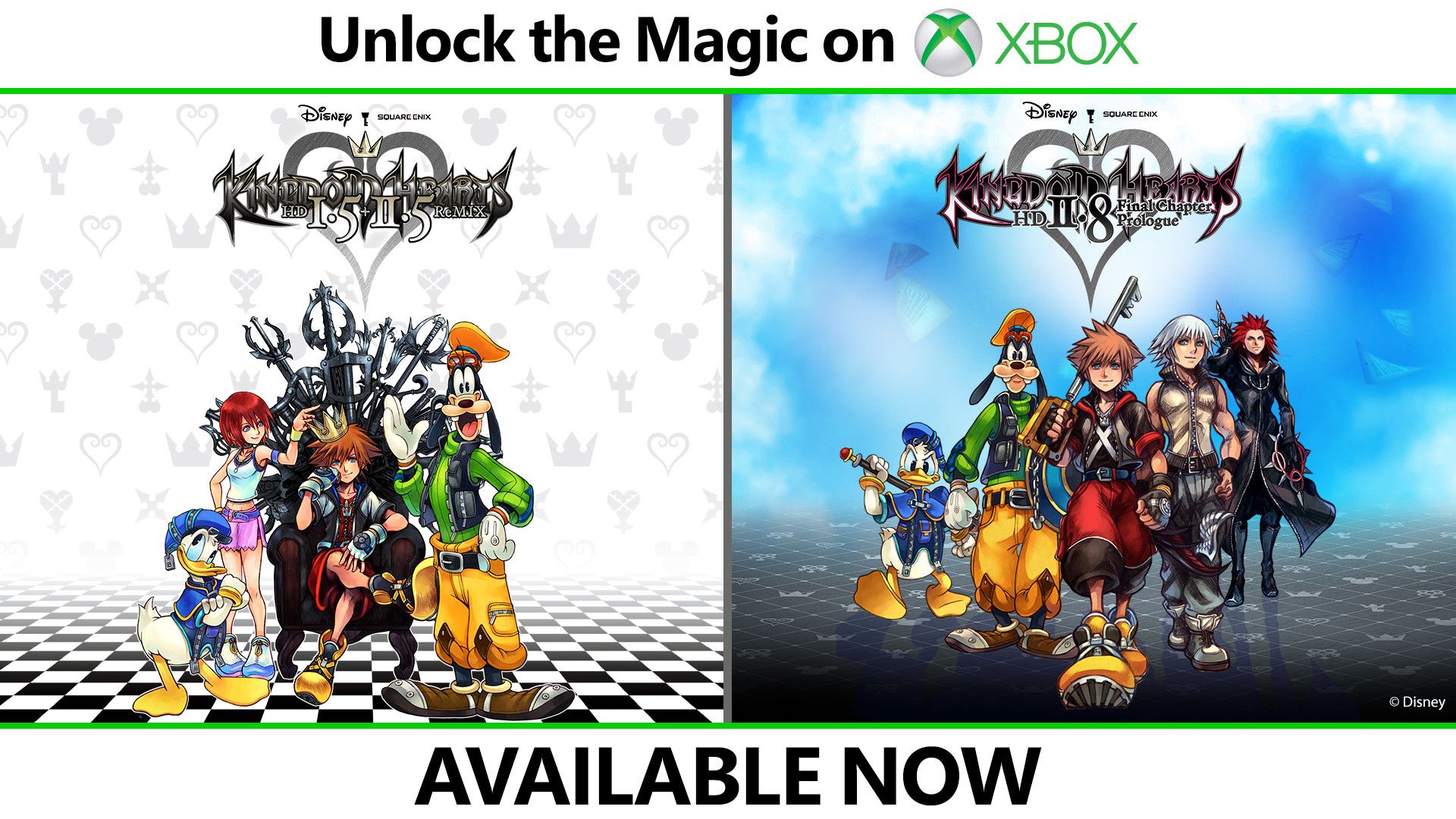 Kingdom Hearts HD 1.5 + 2.5 ReMix och Kingdom Hearts HD 2.8 Final Prolog Chapter tillgängligt nu på Xbox One