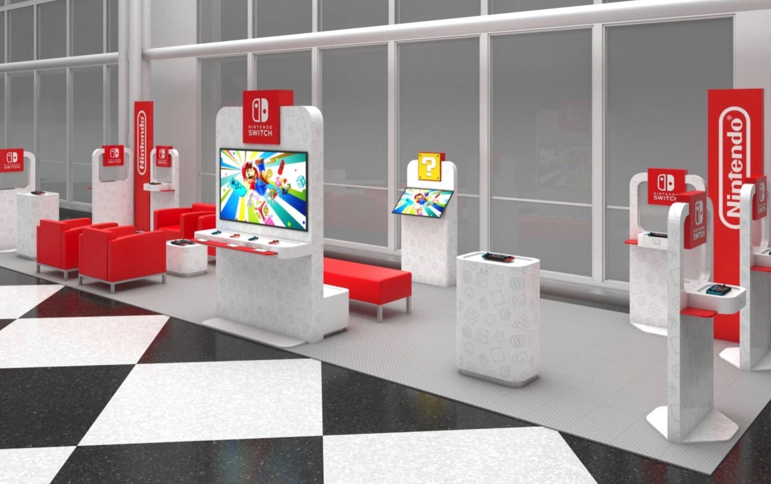 Nintendo menempatkan konsol di bandara 1