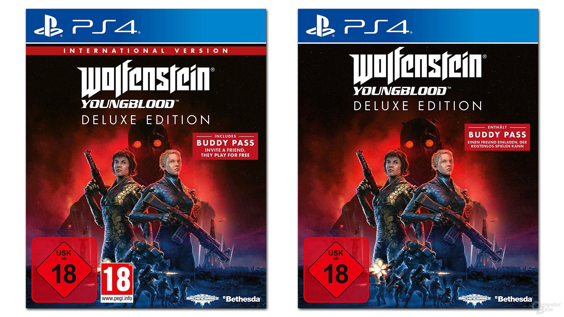 Internationella och tyska versioner av Wolfenstein: Youngblood