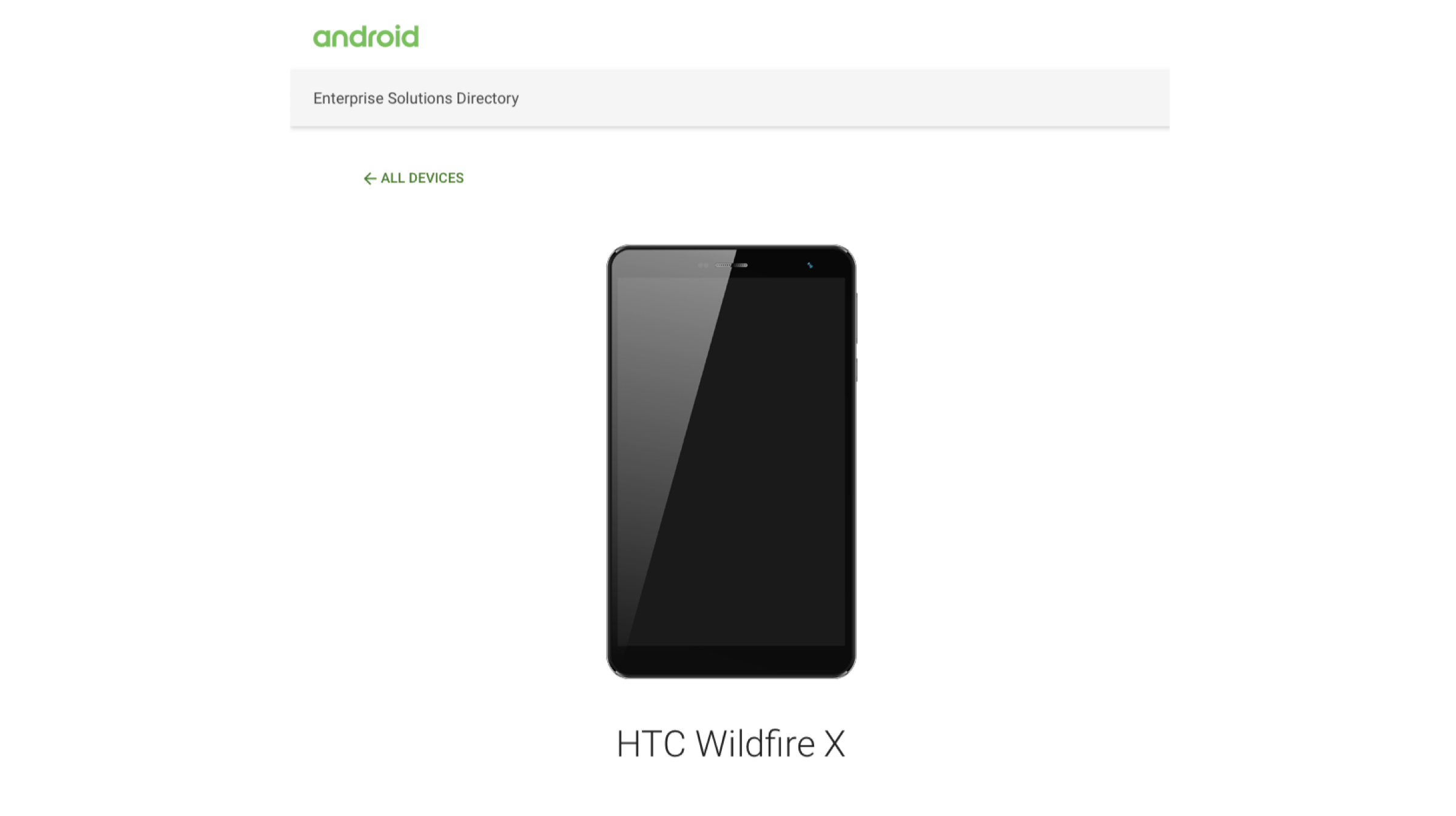 HTC Wildfire X Terdaftar Di Situs Web Android Enterprise, Diharapkan Segera Diluncurkan 1