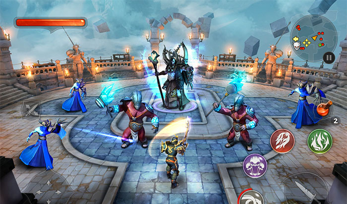 Skärmdump av Dungeon Hunter 5 iPad Mini RPG
