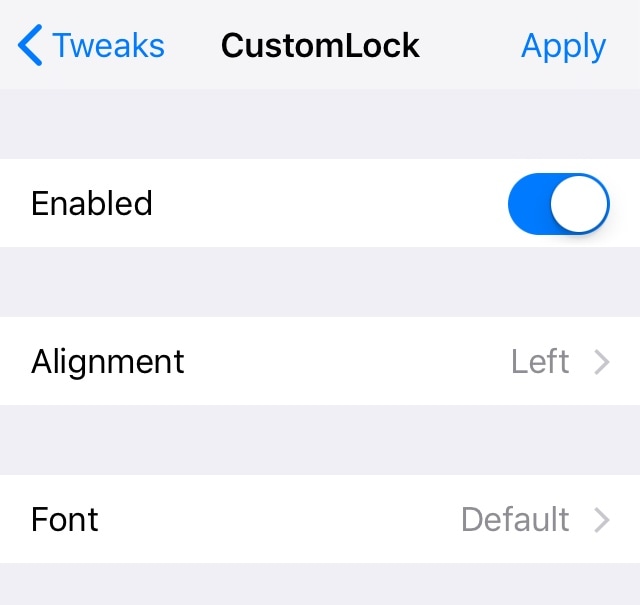 CustomLock låter dig anpassa texten på din iPhone 3-låsskärm