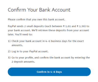 Langkah 9 Tambahkan detail bank untuk ditautkan dengan PayPal