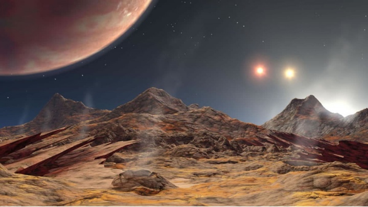 NASA upptäckte en konstig extrasolar planet med 3 röda solar nära solsystemet 4 