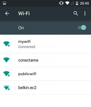 Pengaturan Wi Fi