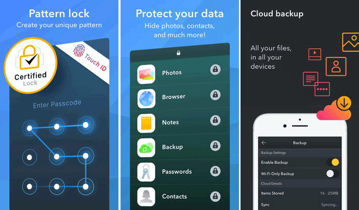 Hemlig applikation - iPhone och iPad Screen Locker Application