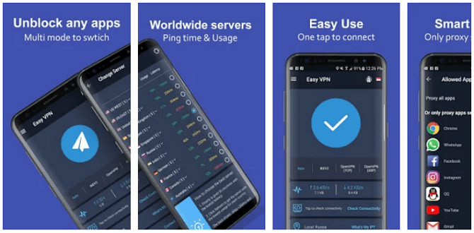 Aplikasi VPN Terbaik Android - Easy VPN