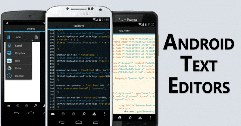 5 Editor Teks Android Terbaik Untuk Pemrograman